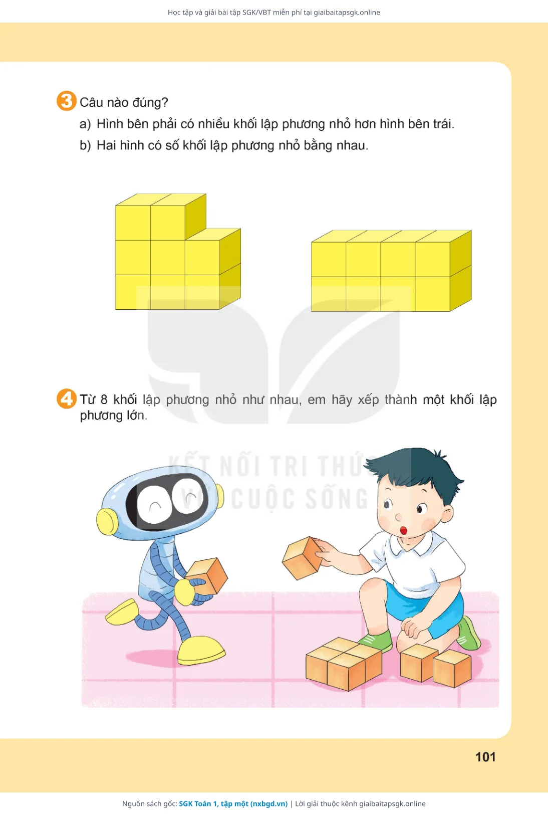 Trang 102 sách giáo khoa SGK Toán 1, tập một thu nhỏ
