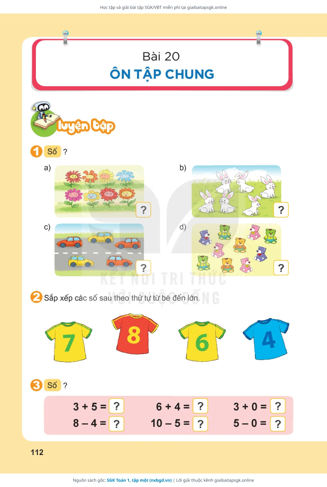 Trang 113 sách giáo khoa SGK Toán 1, tập một thu nhỏ