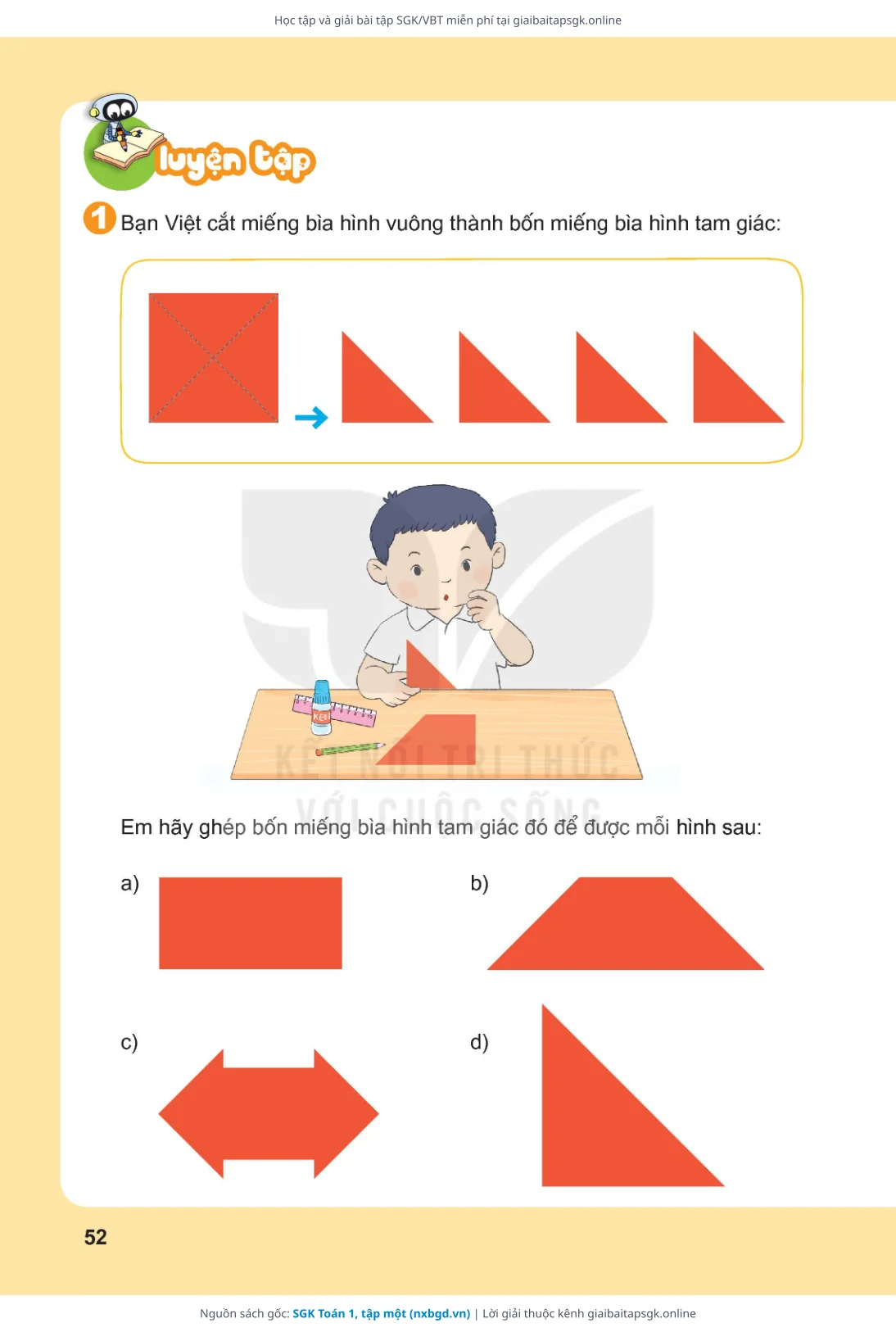 Trang 53 sách giáo khoa SGK Toán 1, tập một thu nhỏ