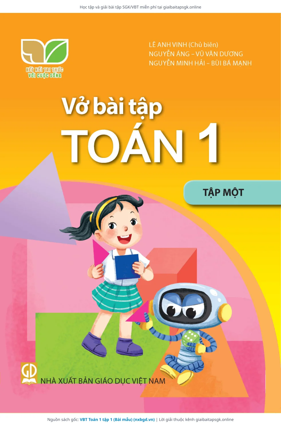 Trang 1 sách giáo khoa VBT Toán 1 tập 1 (Bài mẫu) bản chuẩn
