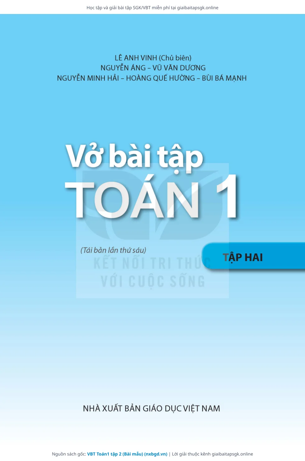 Trang 2 sách giáo khoa VBT Toán1 tập 2 (Bài mẫu) thu nhỏ
