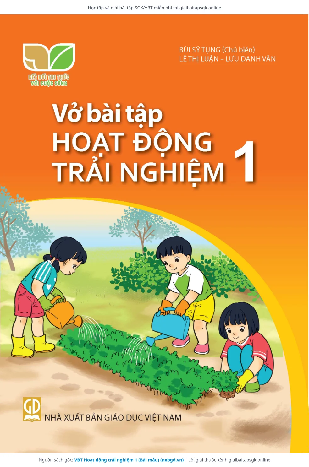 Bìa môn VBT Hoạt động trải nghiệm 1 (Bài mẫu)