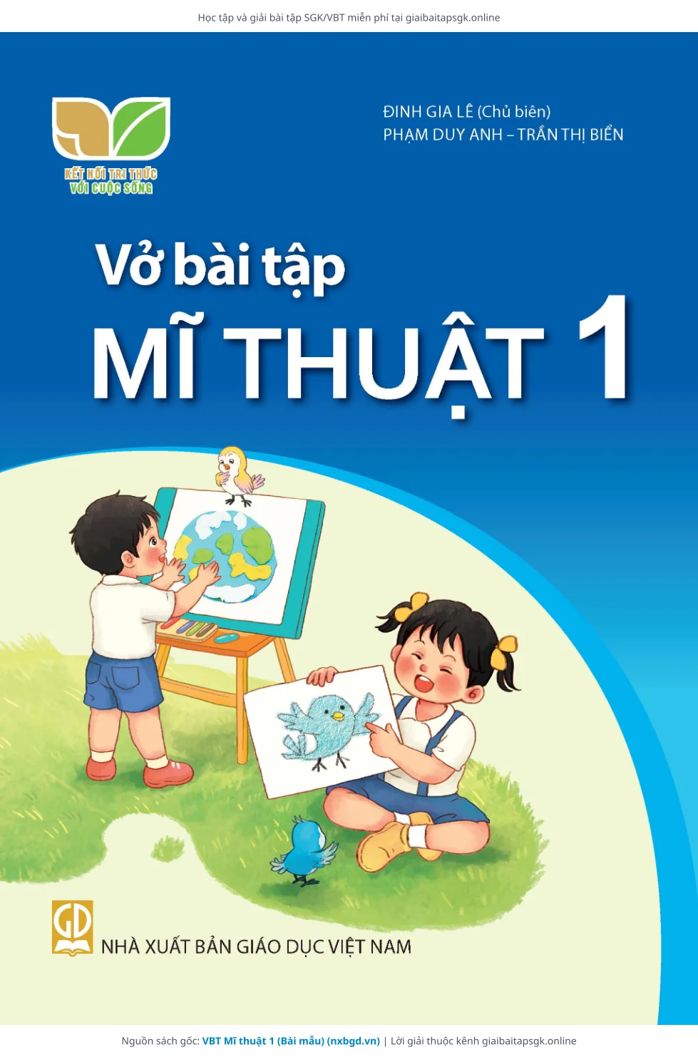 Trang 1 sách giáo khoa VBT Mĩ thuật 1 (Bài mẫu) bản chuẩn