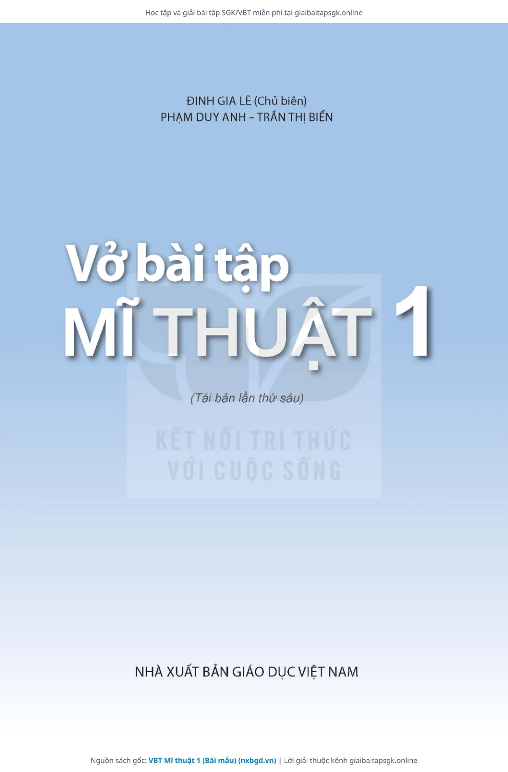 Trang 2 sách giáo khoa VBT Mĩ thuật 1 (Bài mẫu) thu nhỏ
