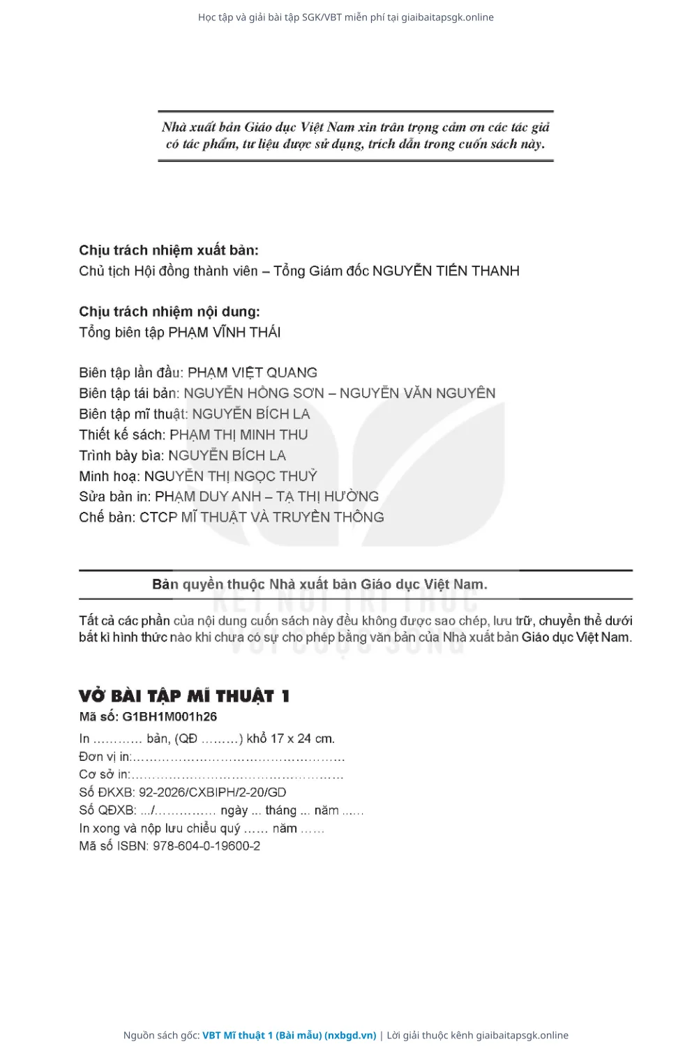 Trang 8 sách giáo khoa VBT Mĩ thuật 1 (Bài mẫu) thu nhỏ