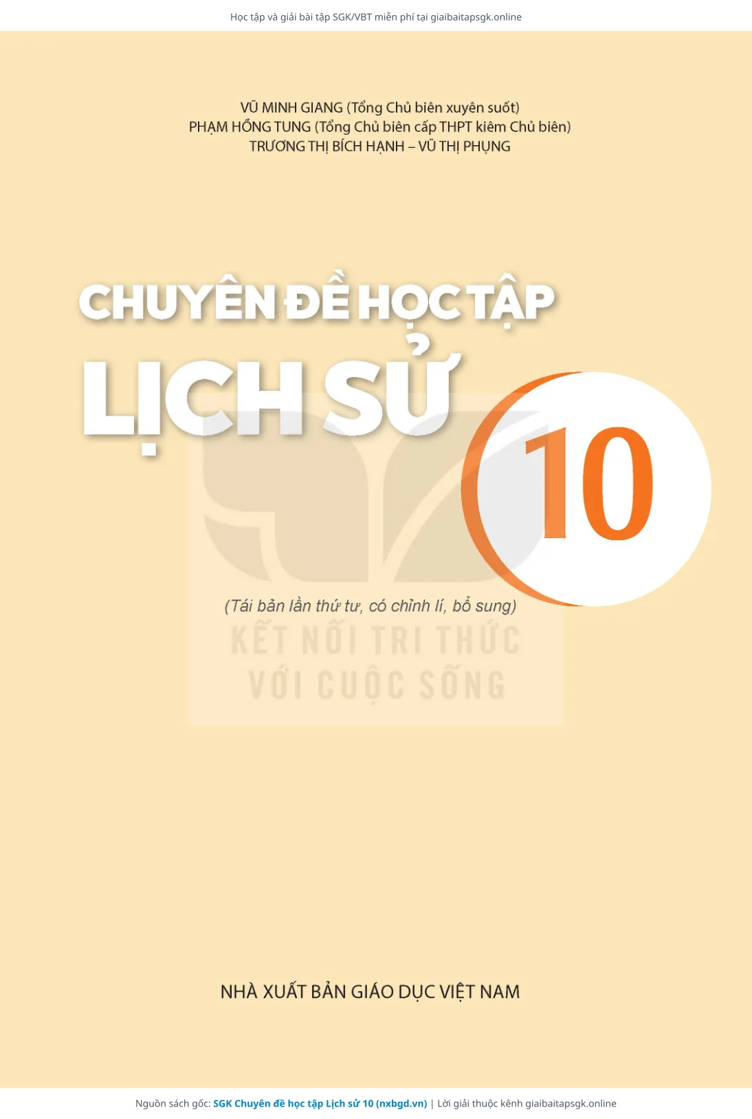 Trang 3 sách giáo khoa SGK Chuyên đề học tập Lịch sử 10 thu nhỏ