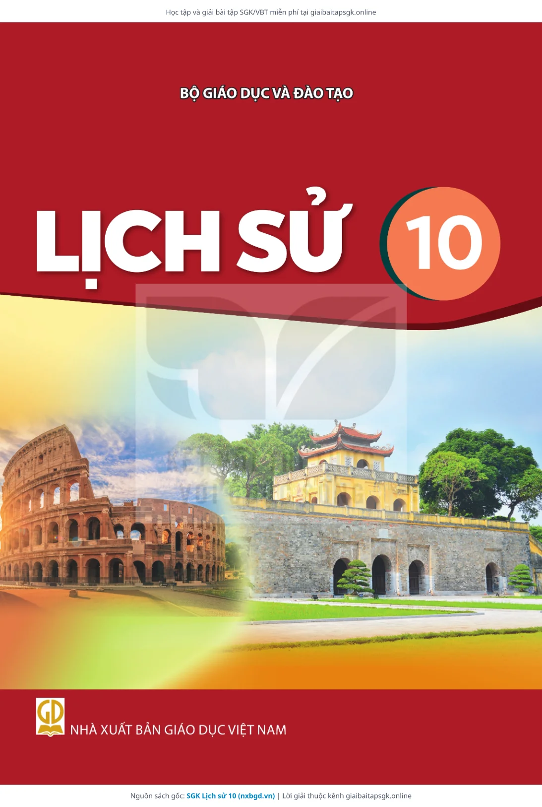 Trang 1 sách giáo khoa SGK Lịch sử 10 bản chuẩn