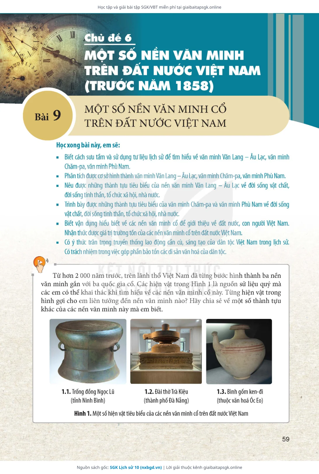 Trang 61 sách giáo khoa SGK Lịch sử 10 bản chuẩn