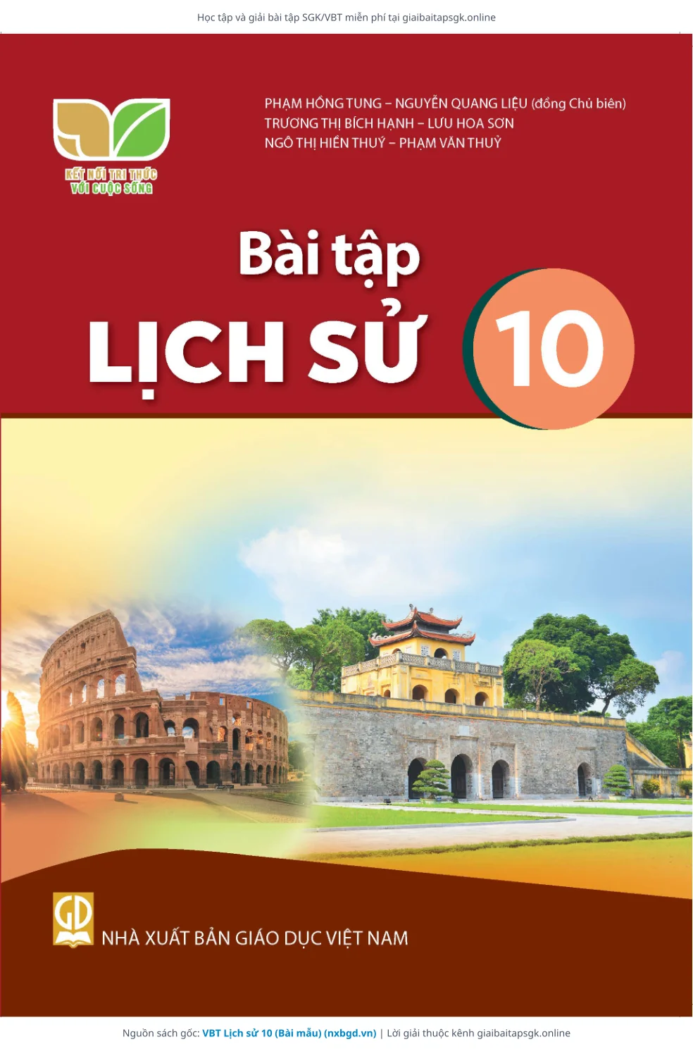 Trang 1 sách giáo khoa VBT Lịch sử 10 (Bài mẫu) bản chuẩn