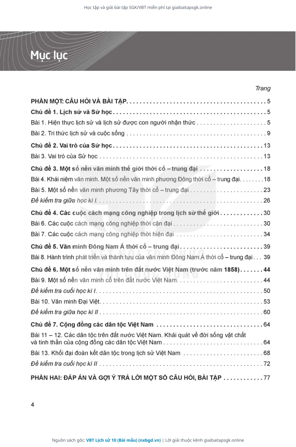 Trang 5 sách giáo khoa VBT Lịch sử 10 (Bài mẫu) thu nhỏ