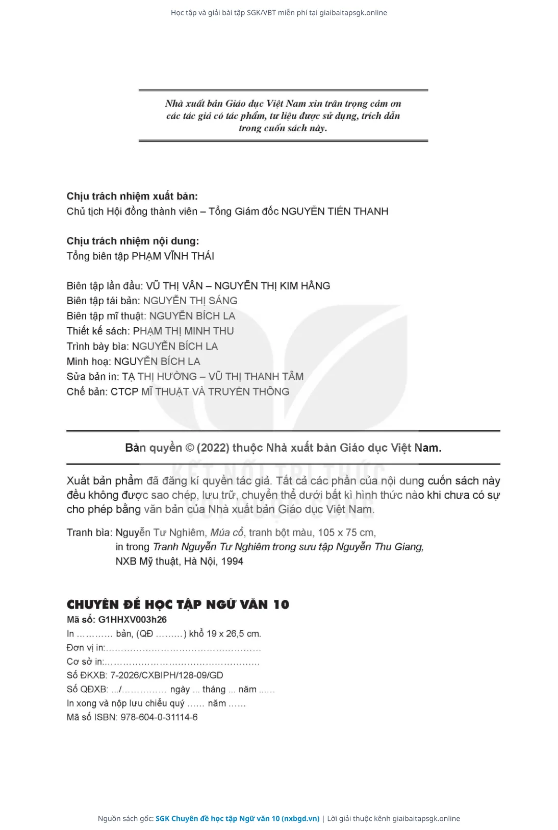 Trang 105 sách giáo khoa SGK Chuyên đề học tập Ngữ văn 10 thu nhỏ