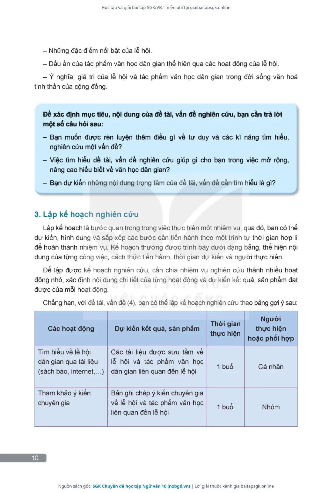 Trang 11 sách giáo khoa SGK Chuyên đề học tập Ngữ văn 10 thu nhỏ