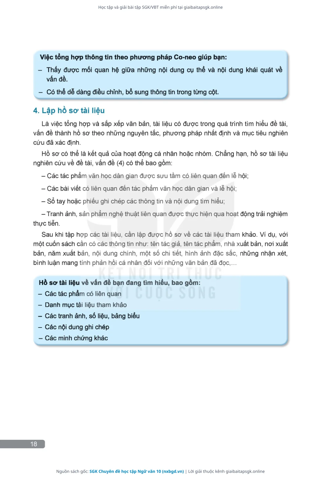 Trang 19 sách giáo khoa SGK Chuyên đề học tập Ngữ văn 10 thu nhỏ