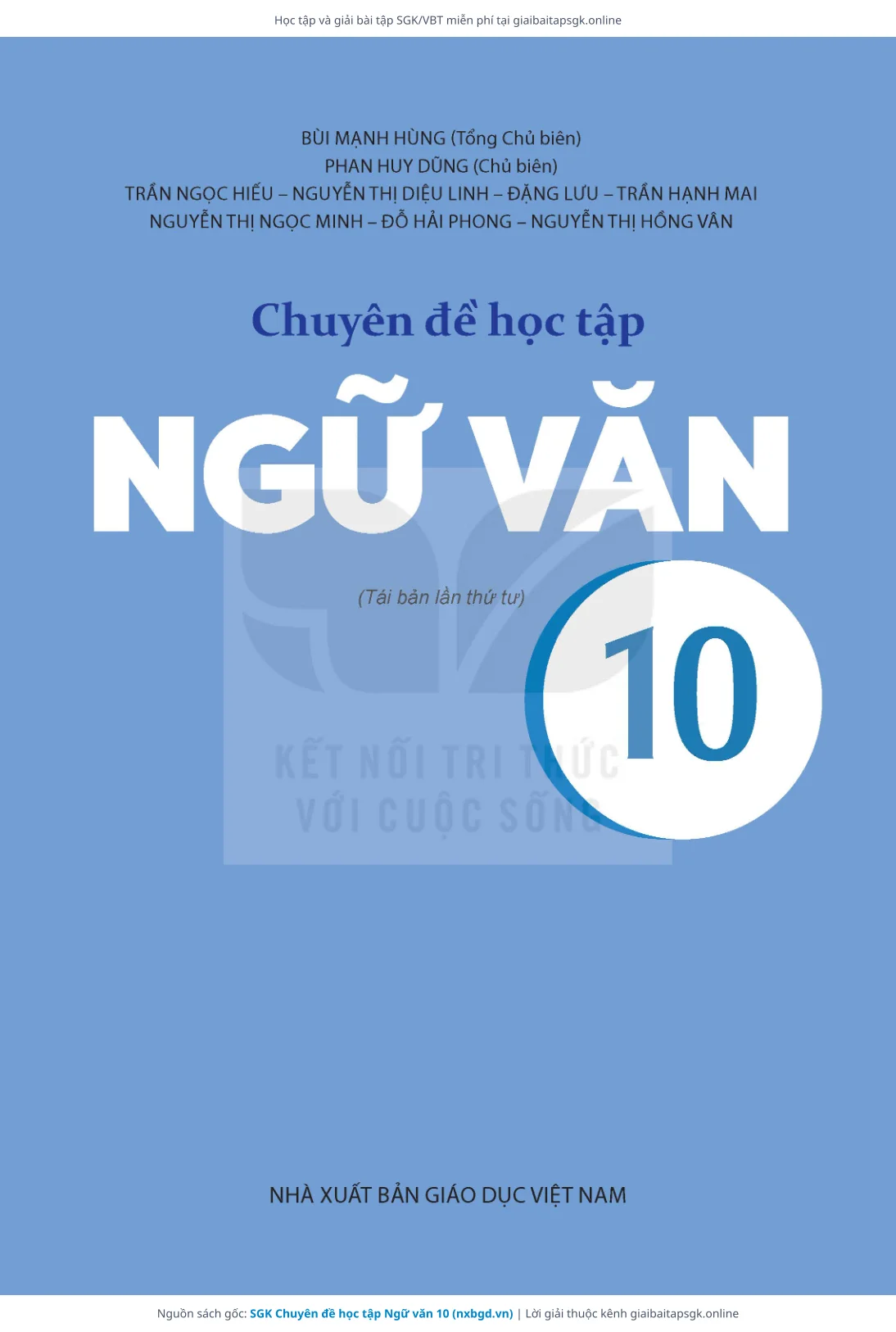 Trang 2 sách giáo khoa SGK Chuyên đề học tập Ngữ văn 10 thu nhỏ