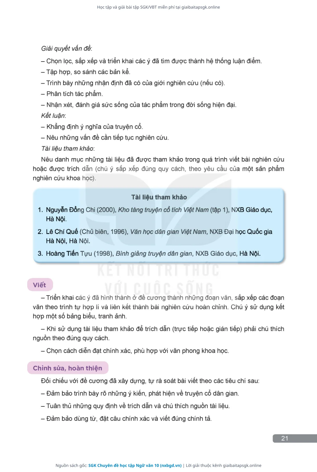 Trang 22 sách giáo khoa SGK Chuyên đề học tập Ngữ văn 10 thu nhỏ