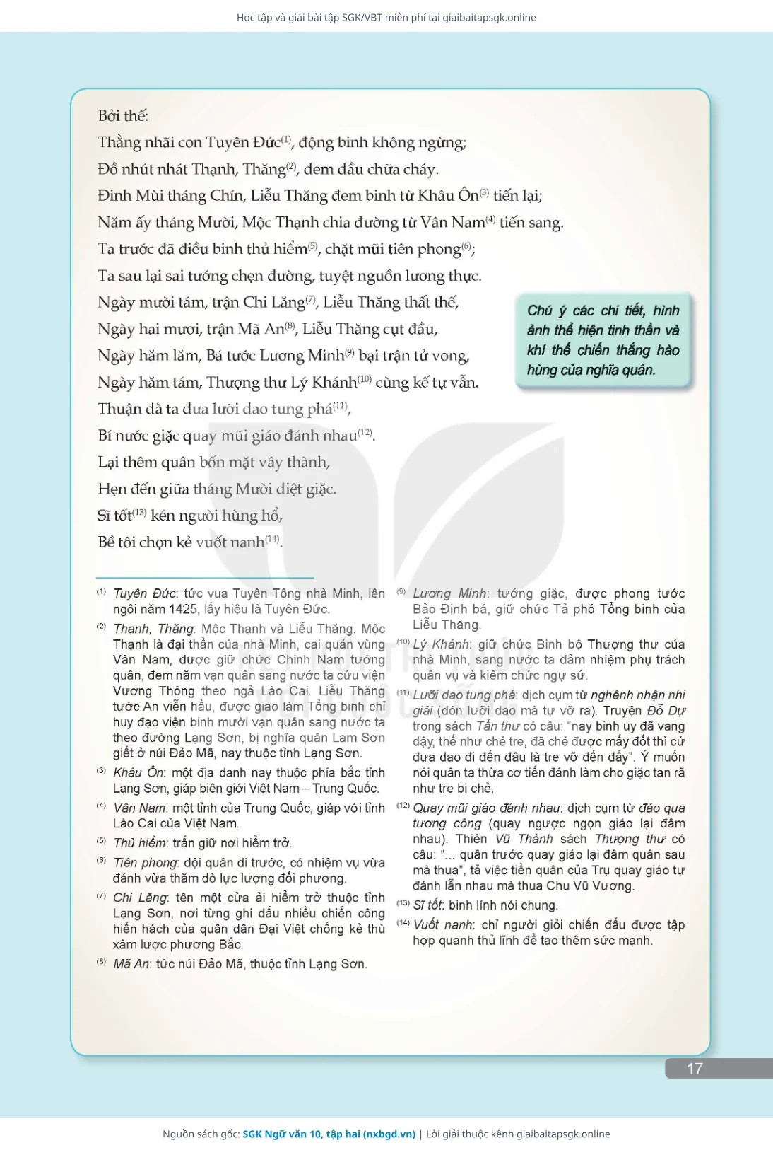 Trang 18 sách giáo khoa SGK Ngữ văn 10, tập hai thu nhỏ