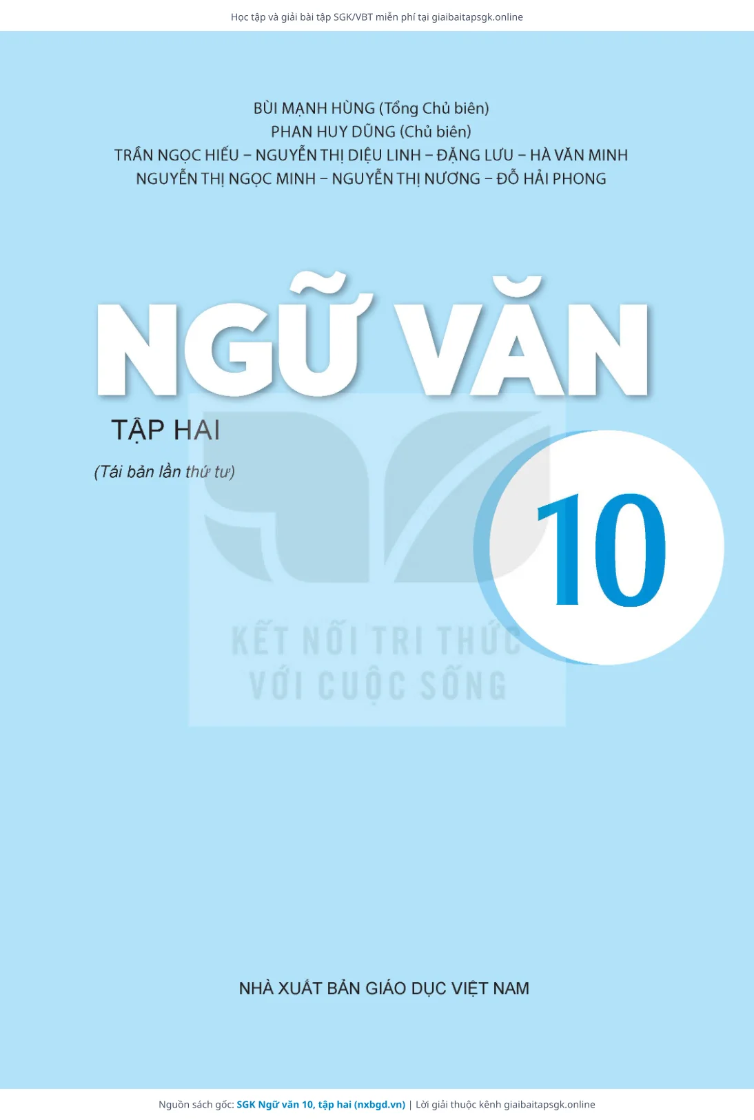 Trang 2 sách giáo khoa SGK Ngữ văn 10, tập hai thu nhỏ