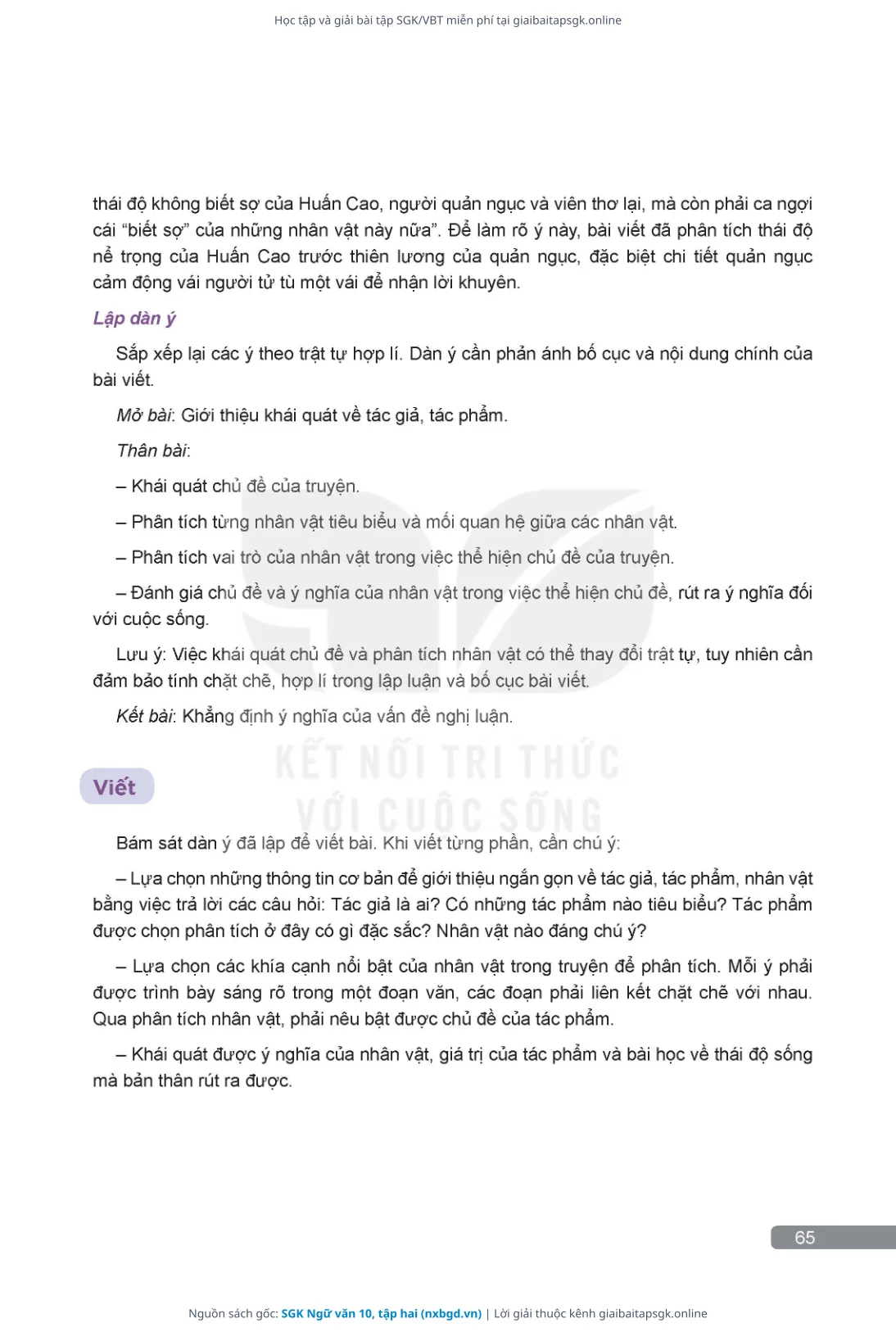 Trang 66 sách giáo khoa SGK Ngữ văn 10, tập hai thu nhỏ