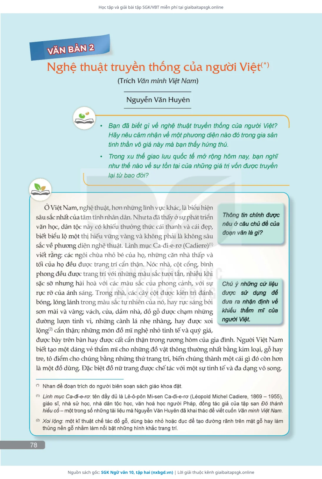 Trang 79 sách giáo khoa SGK Ngữ văn 10, tập hai thu nhỏ