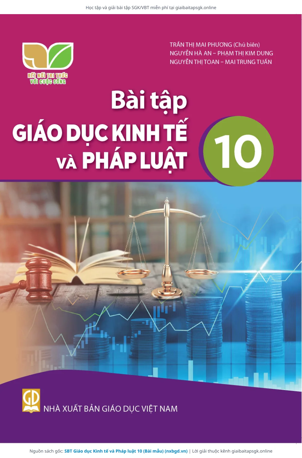 Trang 1 sách giáo khoa SBT Giáo dục Kinh tế và Pháp luật 10 (Bài mẫu) bản chuẩn