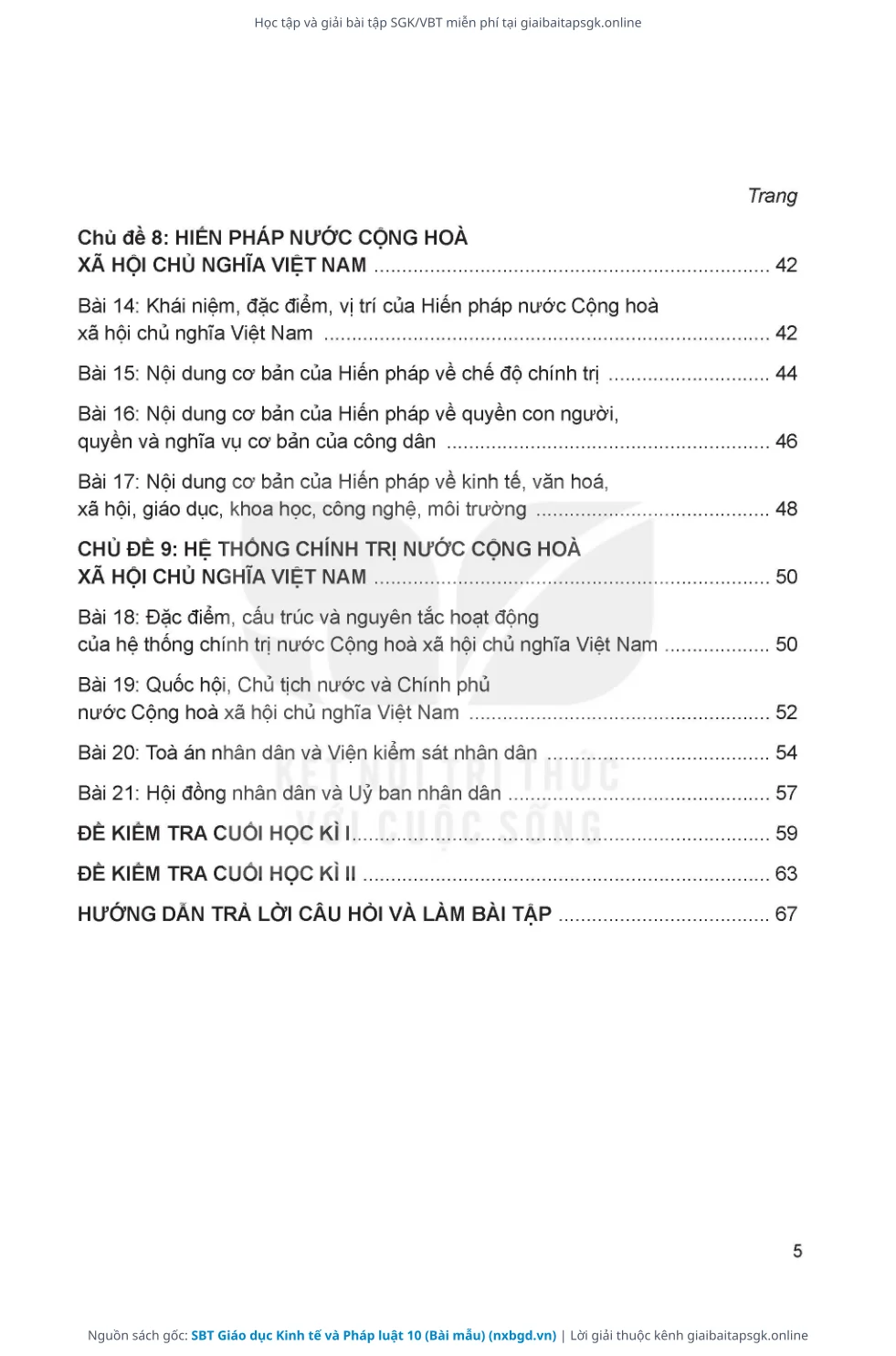 Trang 6 sách giáo khoa SBT Giáo dục Kinh tế và Pháp luật 10 (Bài mẫu) thu nhỏ