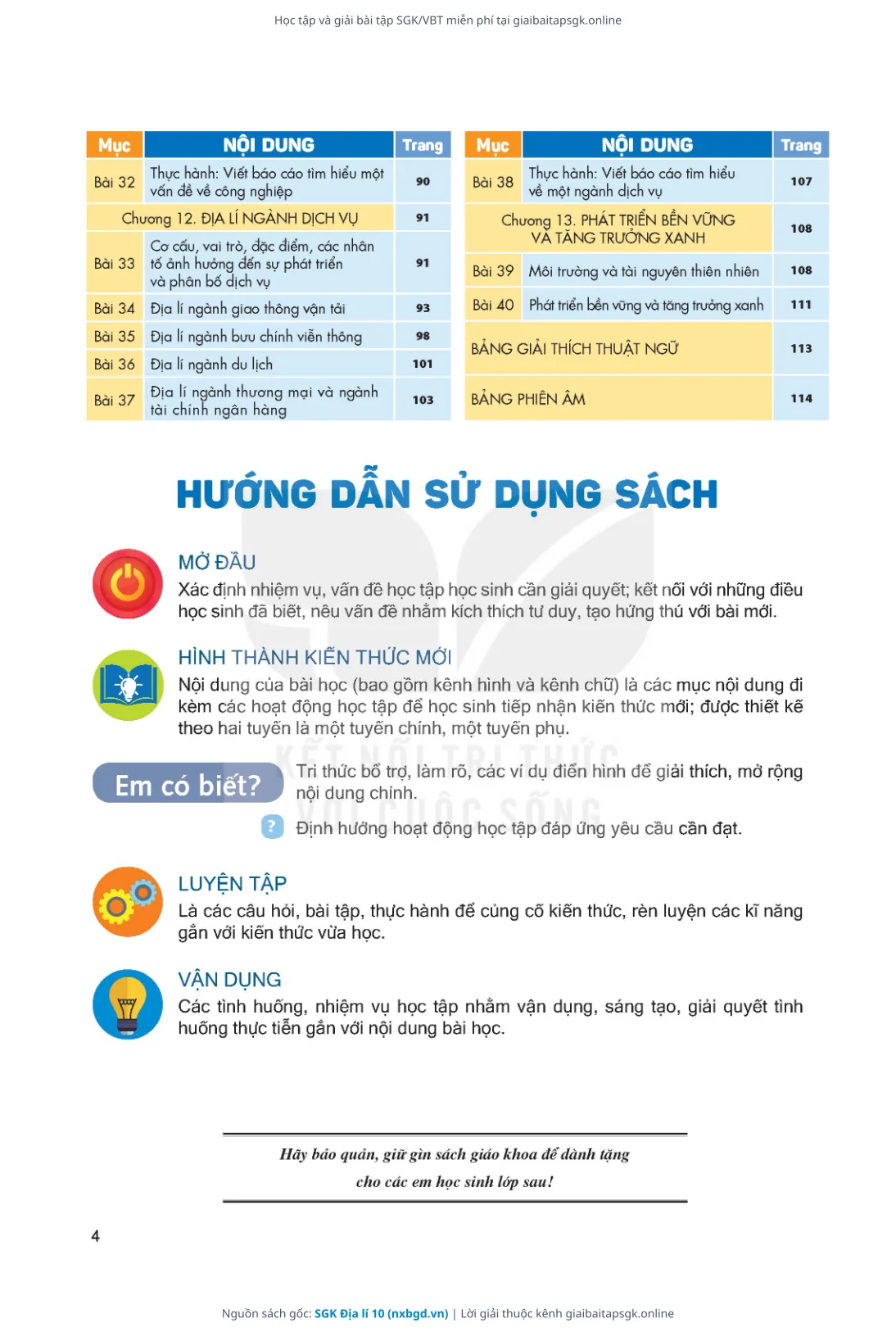 Trang 5 sách giáo khoa SGK Địa lí 10 thu nhỏ