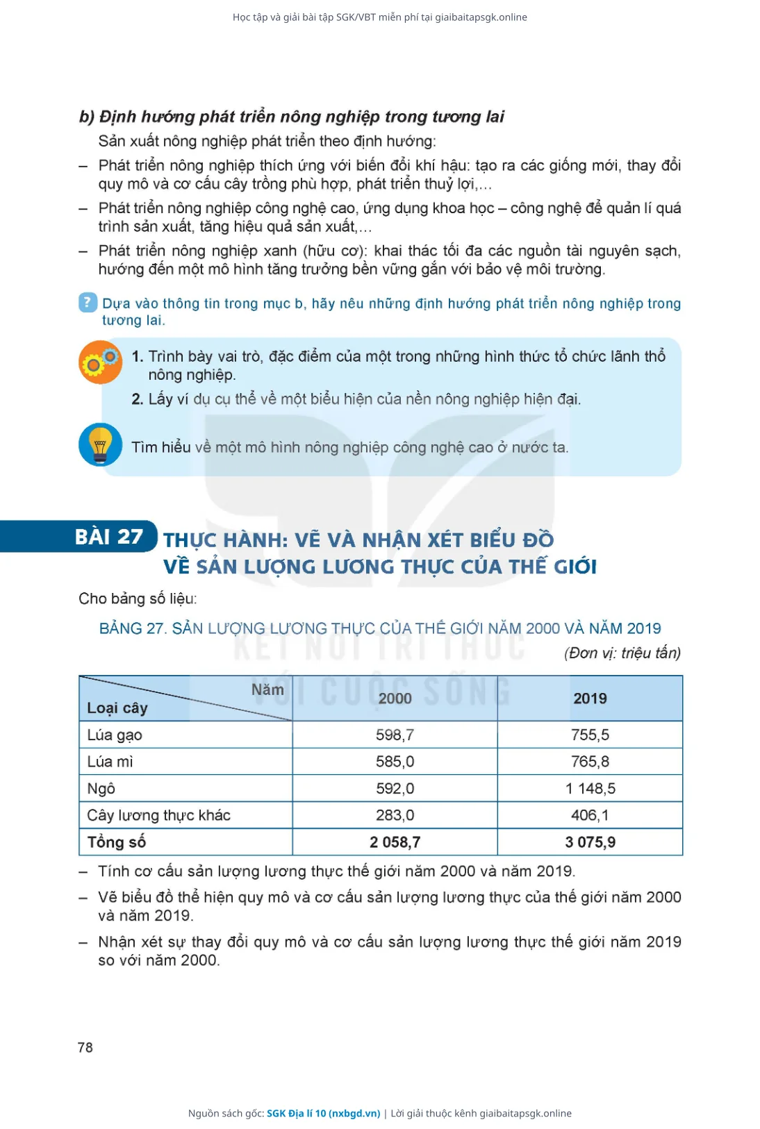 Trang 79 sách giáo khoa SGK Địa lí 10 thu nhỏ