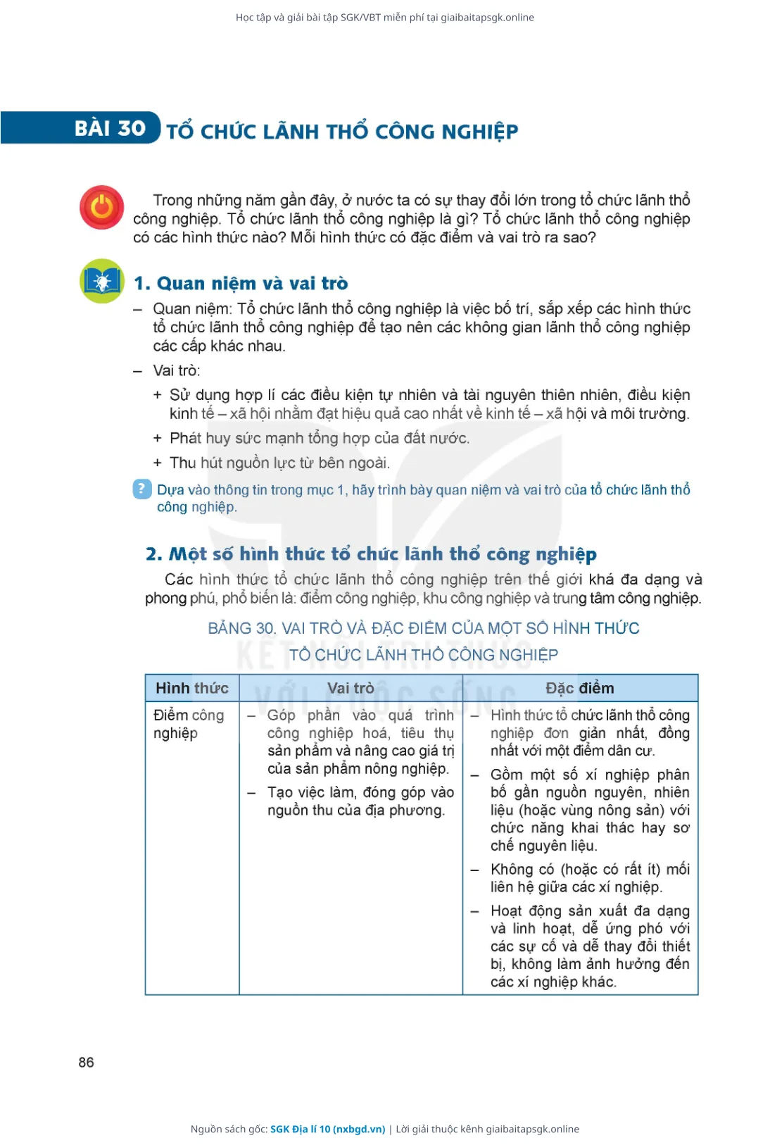 Trang 87 sách giáo khoa SGK Địa lí 10 thu nhỏ