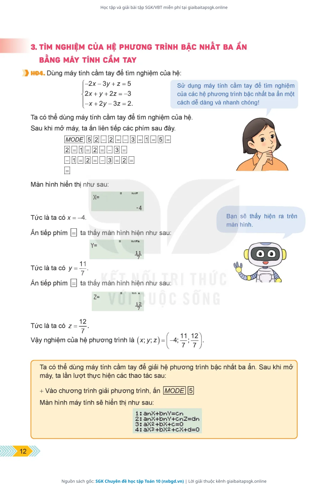Trang 13 sách giáo khoa SGK Chuyên đề học tập Toán 10 thu nhỏ