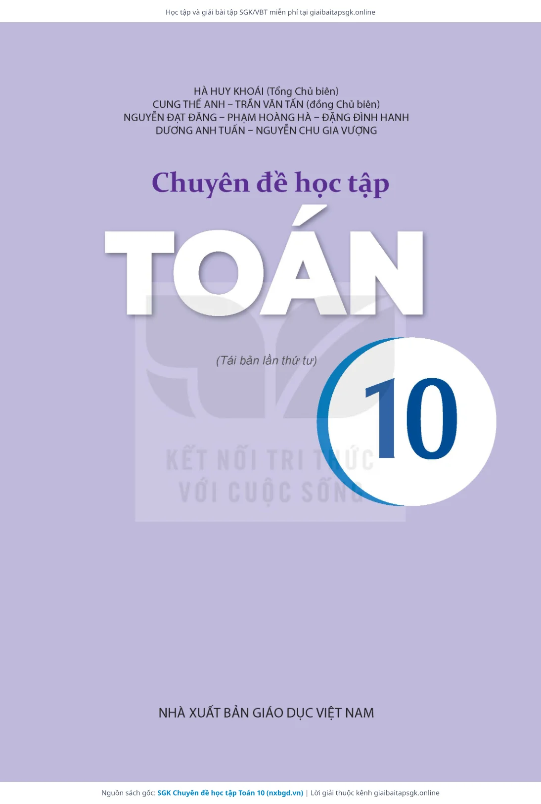 Trang 2 sách giáo khoa SGK Chuyên đề học tập Toán 10 thu nhỏ