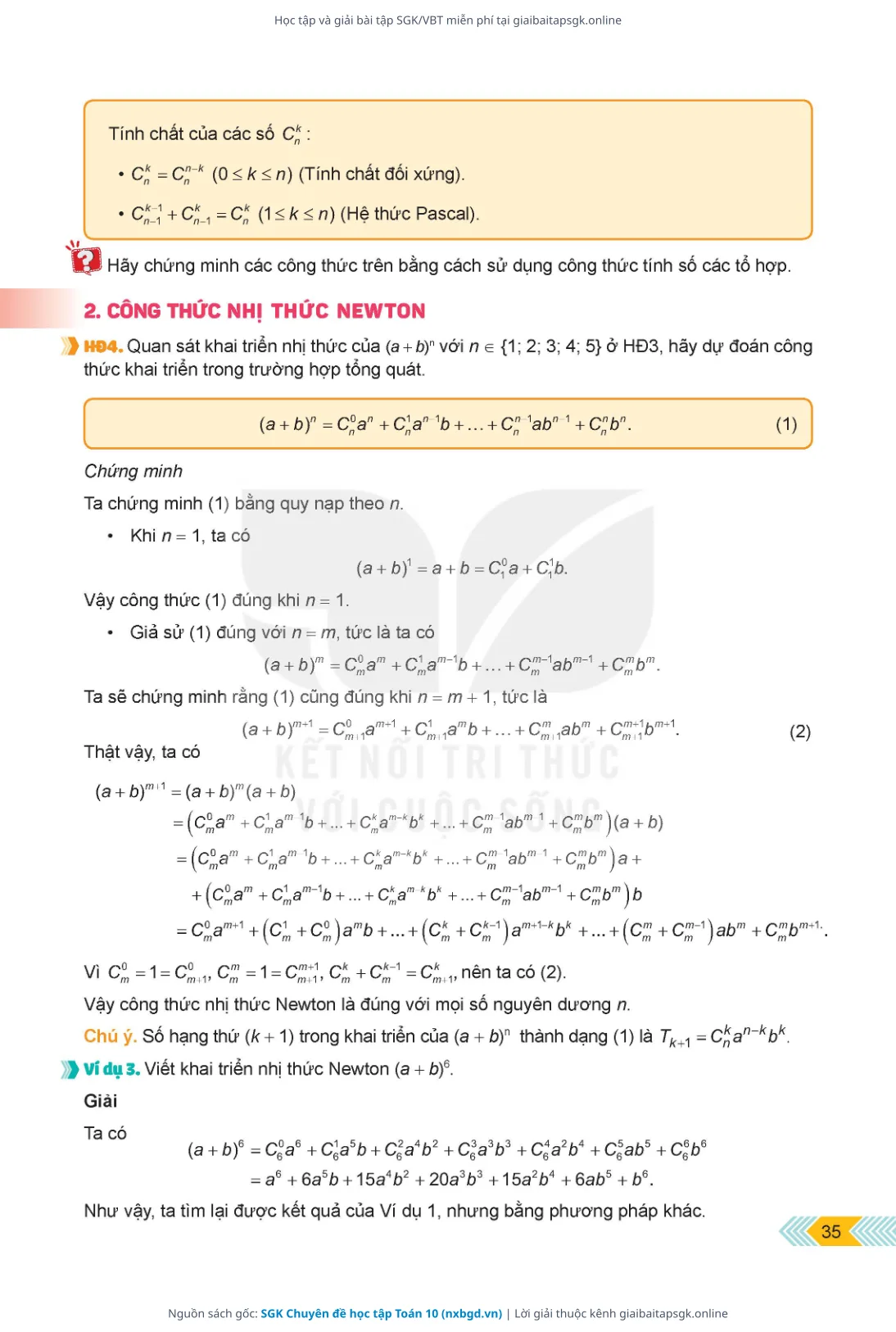 Trang 36 sách giáo khoa SGK Chuyên đề học tập Toán 10 thu nhỏ