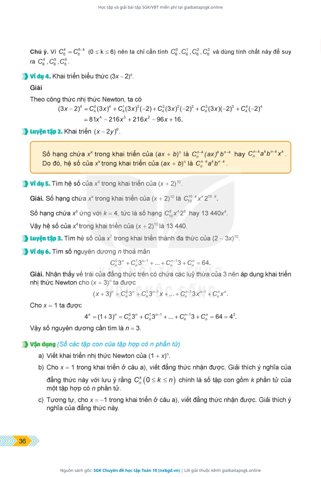 Trang 37 sách giáo khoa SGK Chuyên đề học tập Toán 10 thu nhỏ