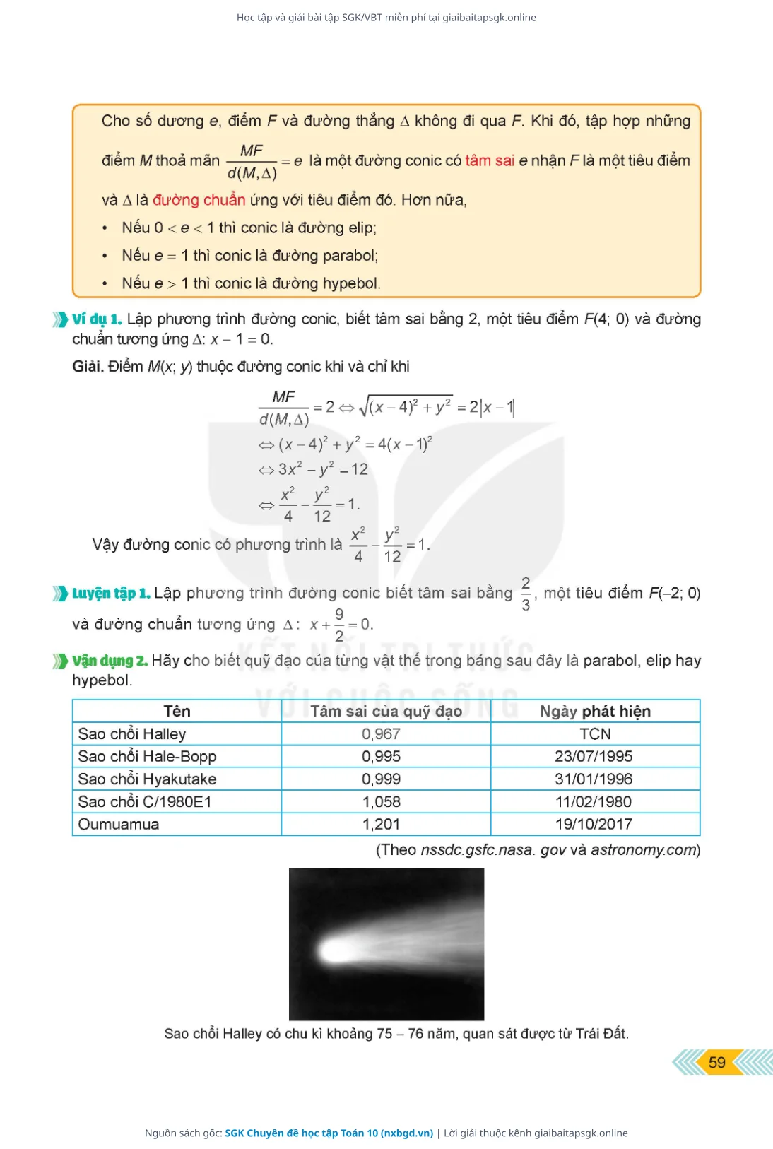Trang 60 sách giáo khoa SGK Chuyên đề học tập Toán 10 thu nhỏ