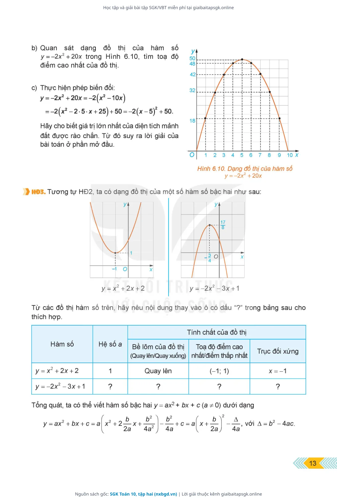Trang 14 sách giáo khoa SGK Toán 10, tập hai thu nhỏ