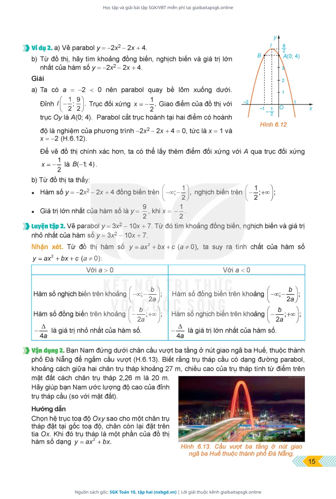 Trang 16 sách giáo khoa SGK Toán 10, tập hai thu nhỏ
