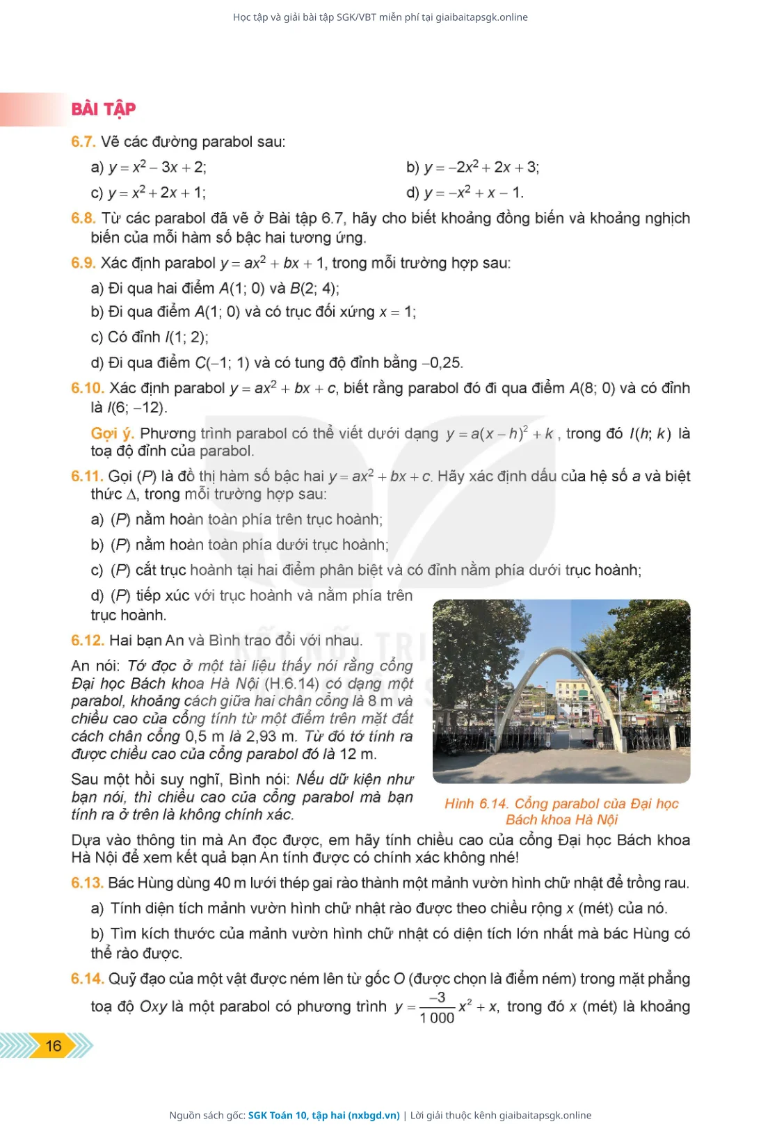 Trang 17 sách giáo khoa SGK Toán 10, tập hai thu nhỏ