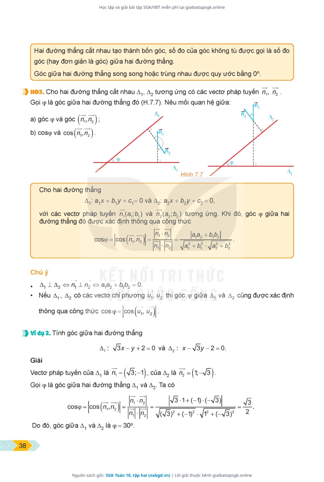 Trang 39 sách giáo khoa SGK Toán 10, tập hai thu nhỏ