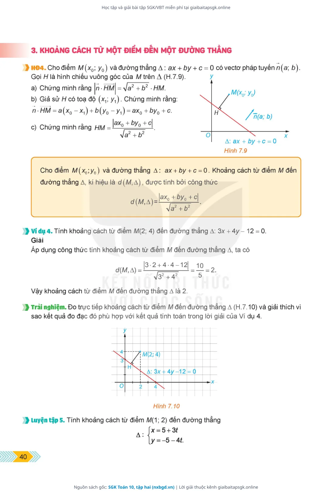 Trang 41 sách giáo khoa SGK Toán 10, tập hai thu nhỏ
