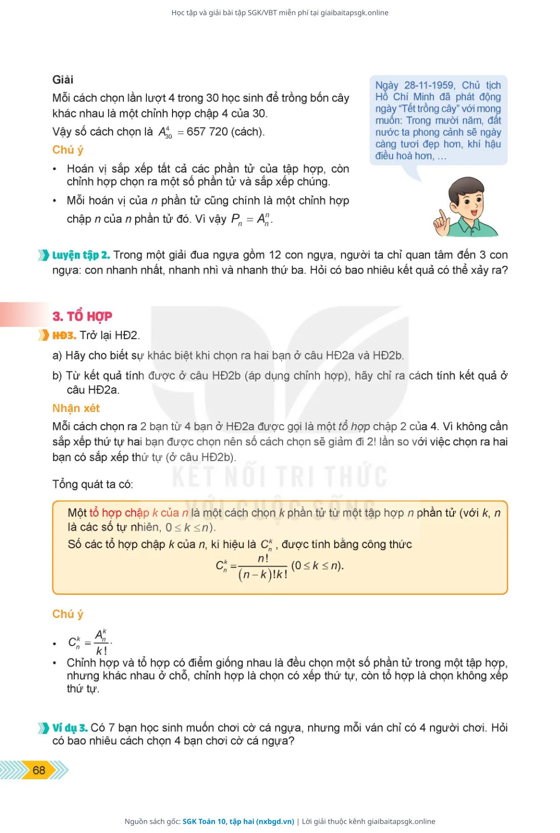 Trang 69 sách giáo khoa SGK Toán 10, tập hai thu nhỏ