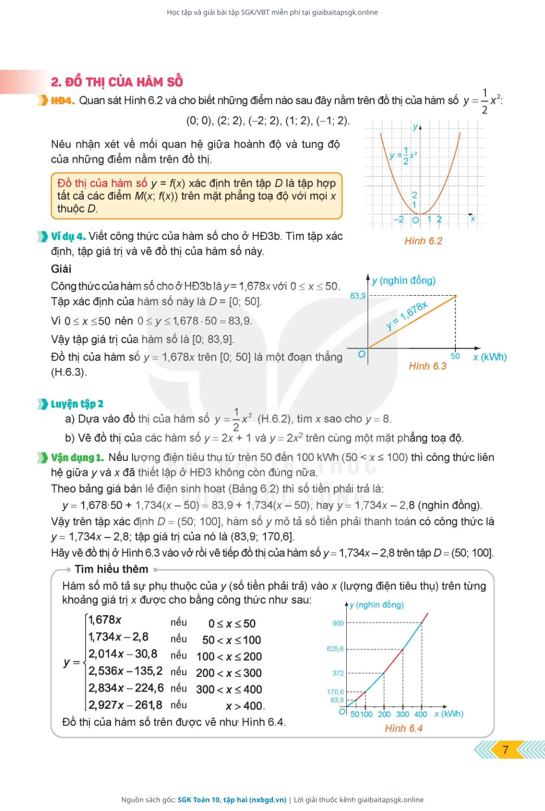 Trang 8 sách giáo khoa SGK Toán 10, tập hai thu nhỏ