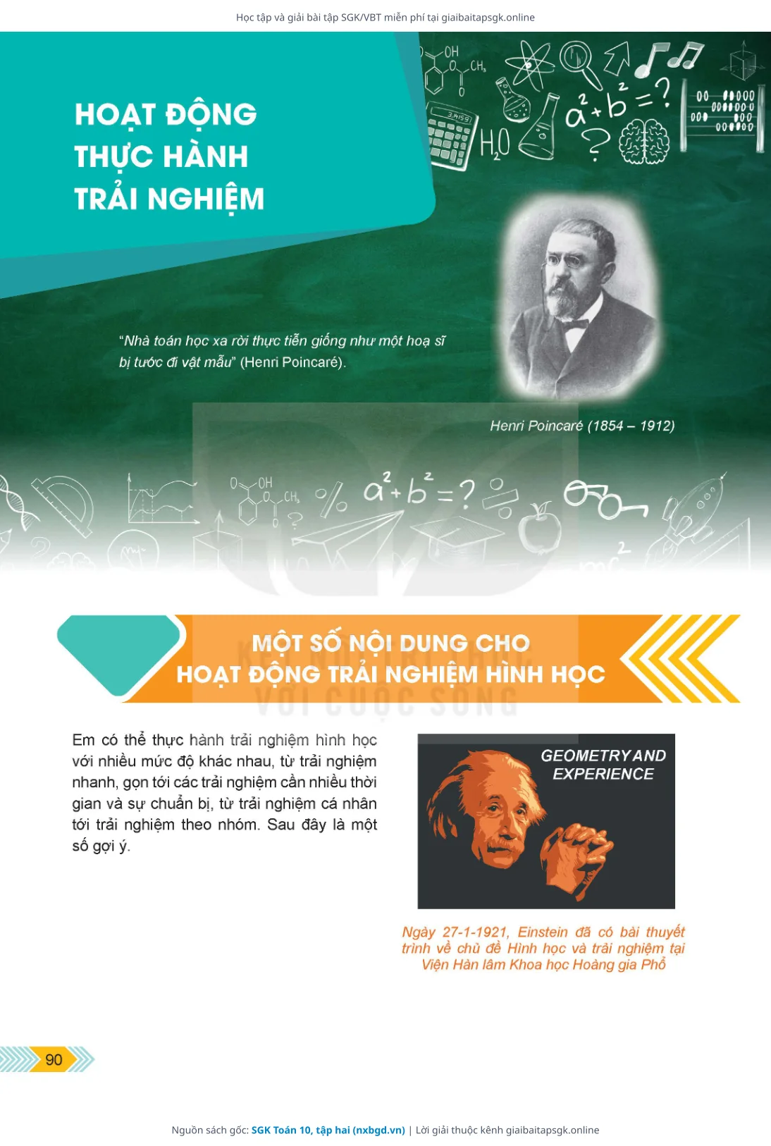 Trang 91 sách giáo khoa SGK Toán 10, tập hai thu nhỏ