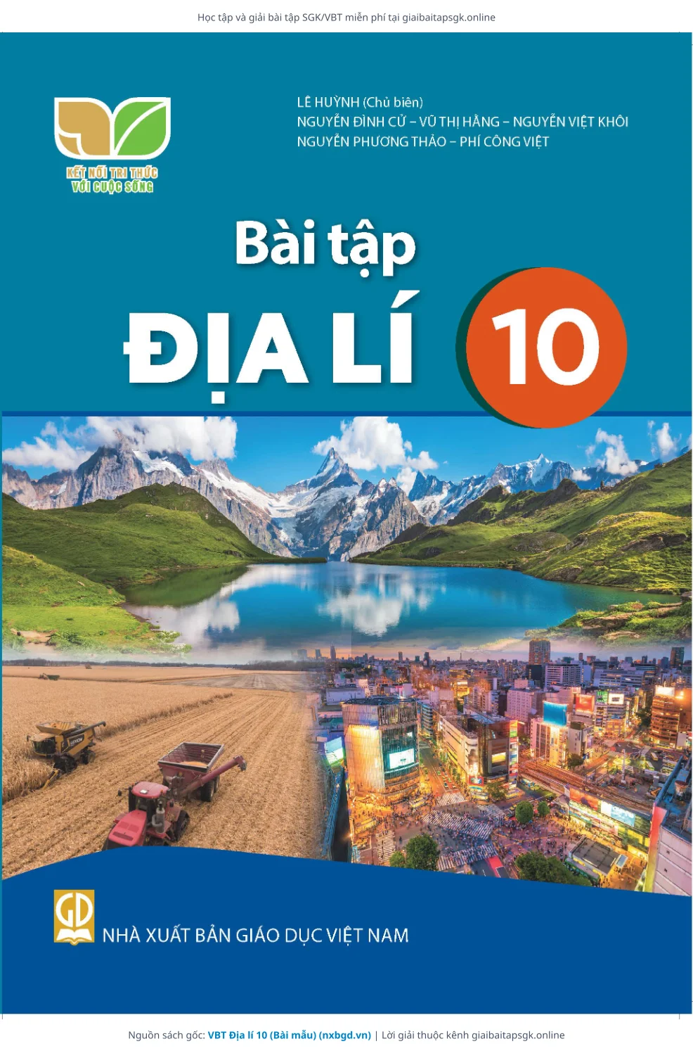 Trang 1 sách giáo khoa VBT Địa lí 10 (Bài mẫu) bản chuẩn
