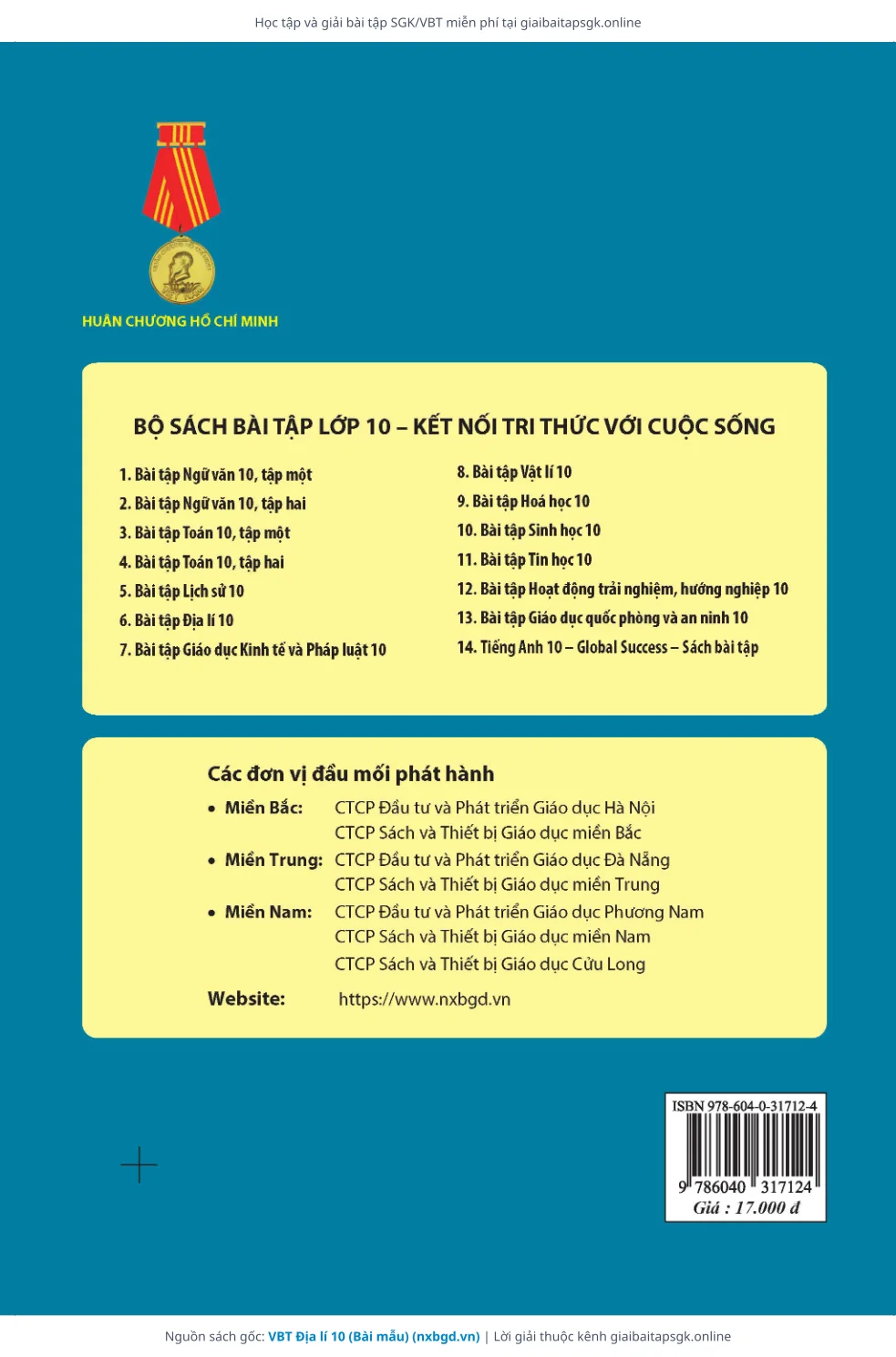 Trang 8 sách giáo khoa VBT Địa lí 10 (Bài mẫu) thu nhỏ
