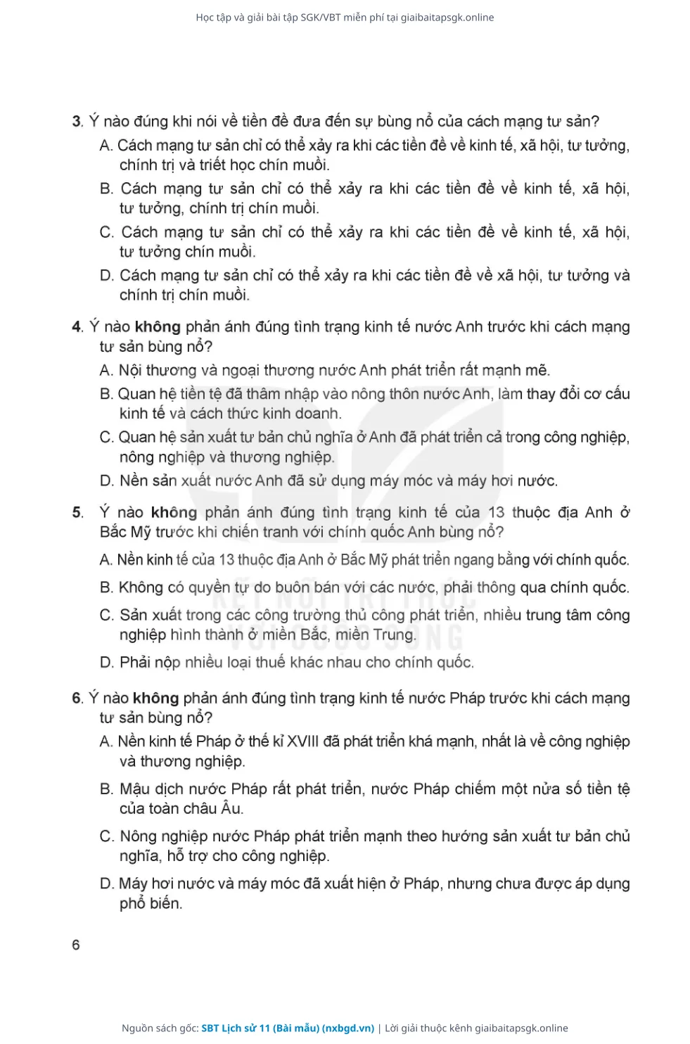 Trang 7 sách giáo khoa SBT Lịch sử 11 (Bài mẫu) thu nhỏ