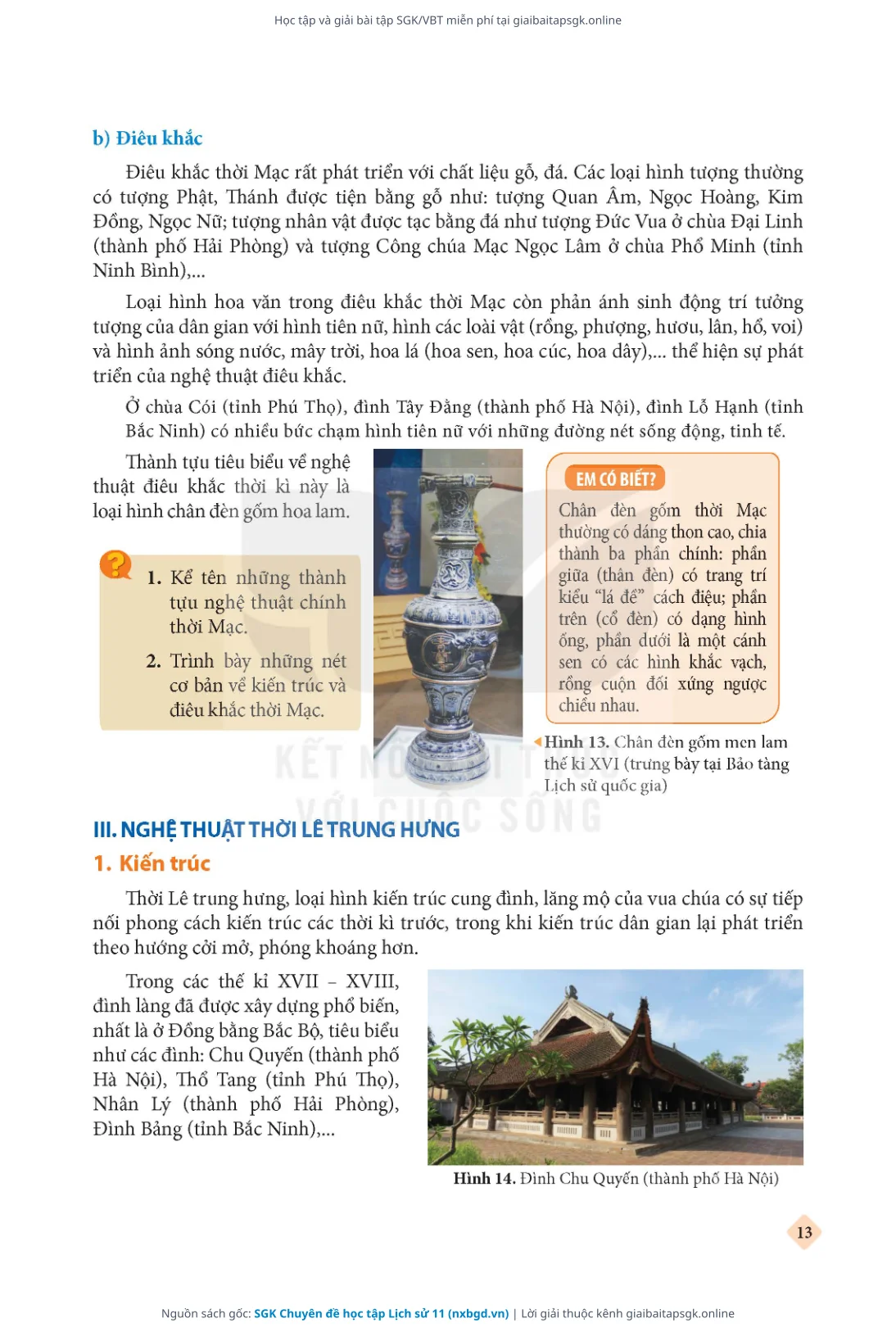 Trang 14 sách giáo khoa SGK Chuyên đề học tập Lịch sử 11 thu nhỏ