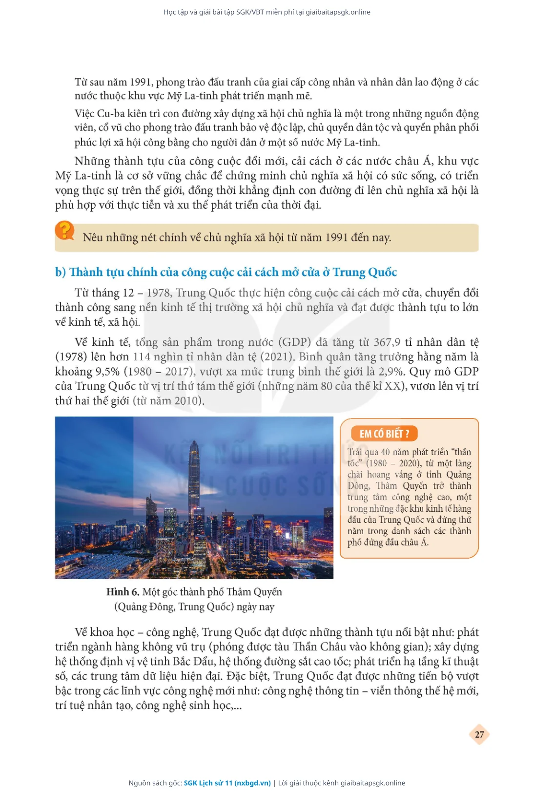 Trang 28 sách giáo khoa SGK Lịch sử 11 thu nhỏ
