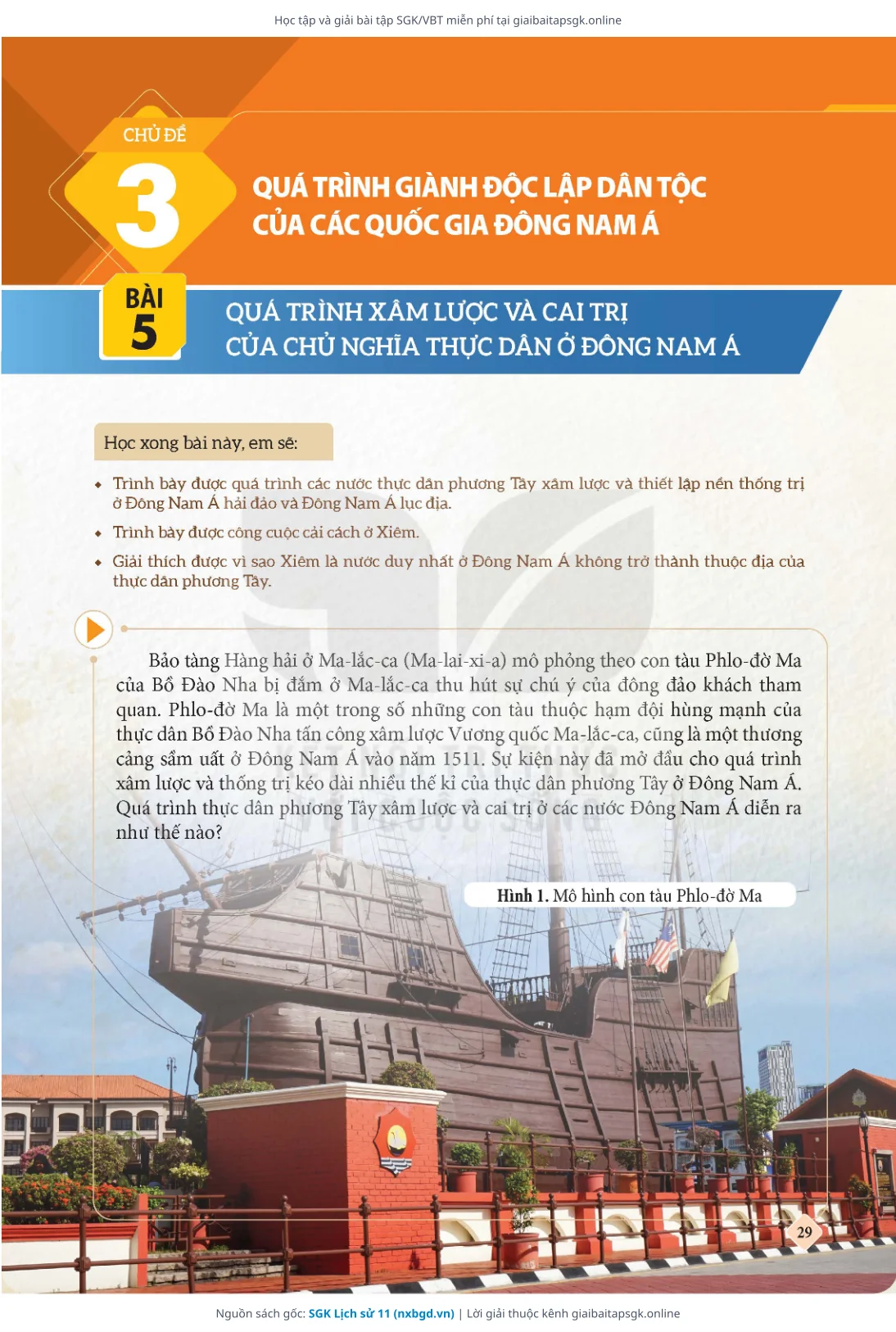 Trang 29 sách giáo khoa SGK Lịch sử 11 bản chuẩn