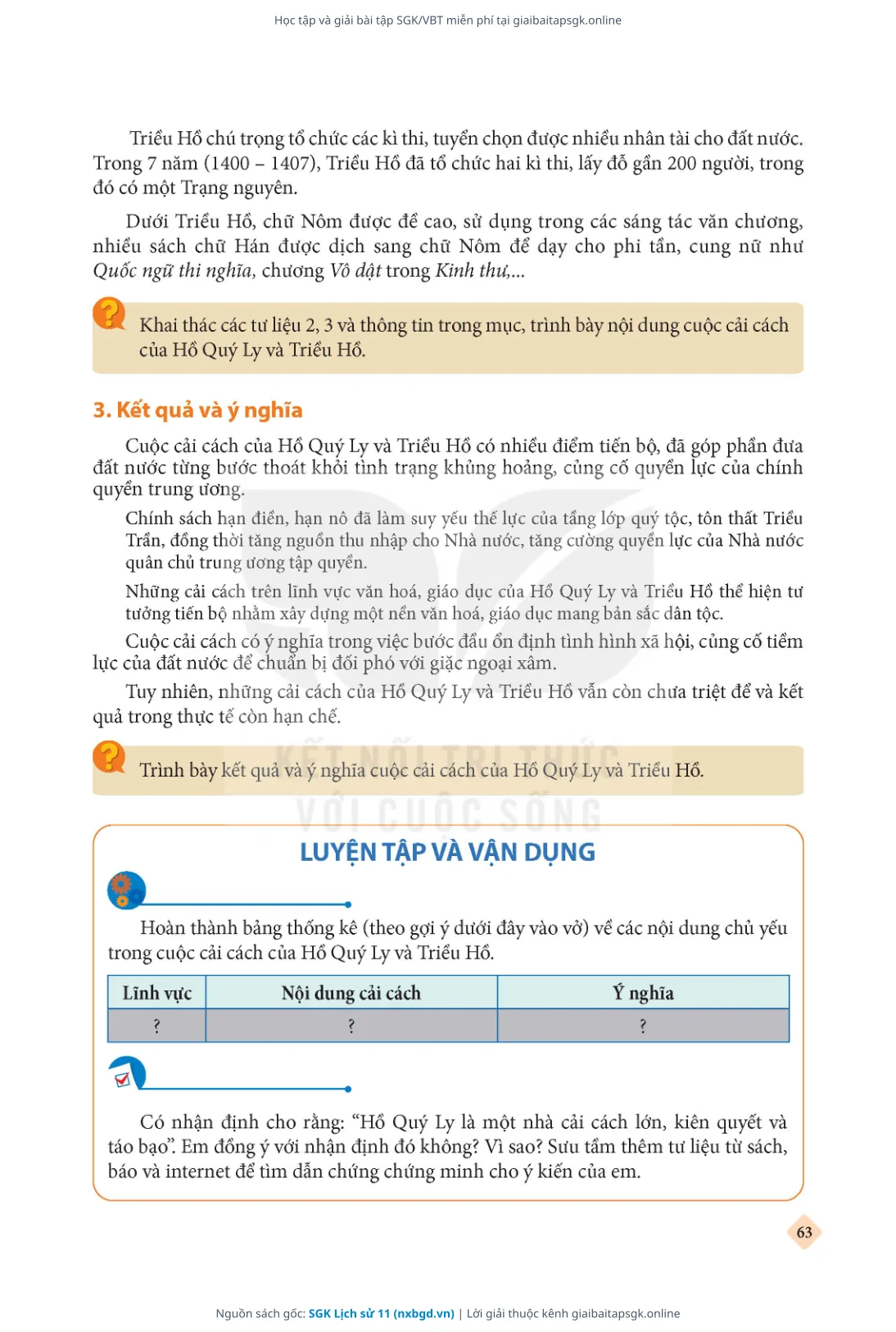 Trang 64 sách giáo khoa SGK Lịch sử 11 thu nhỏ