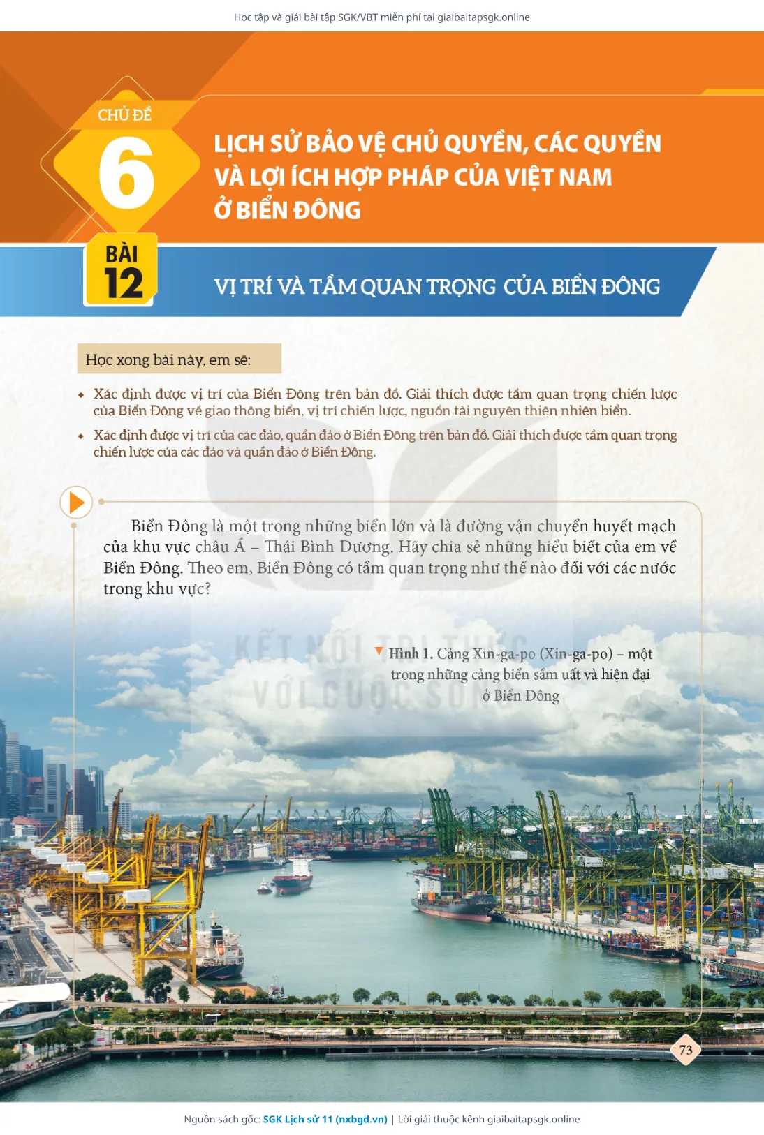 Trang 74 sách giáo khoa SGK Lịch sử 11 thu nhỏ