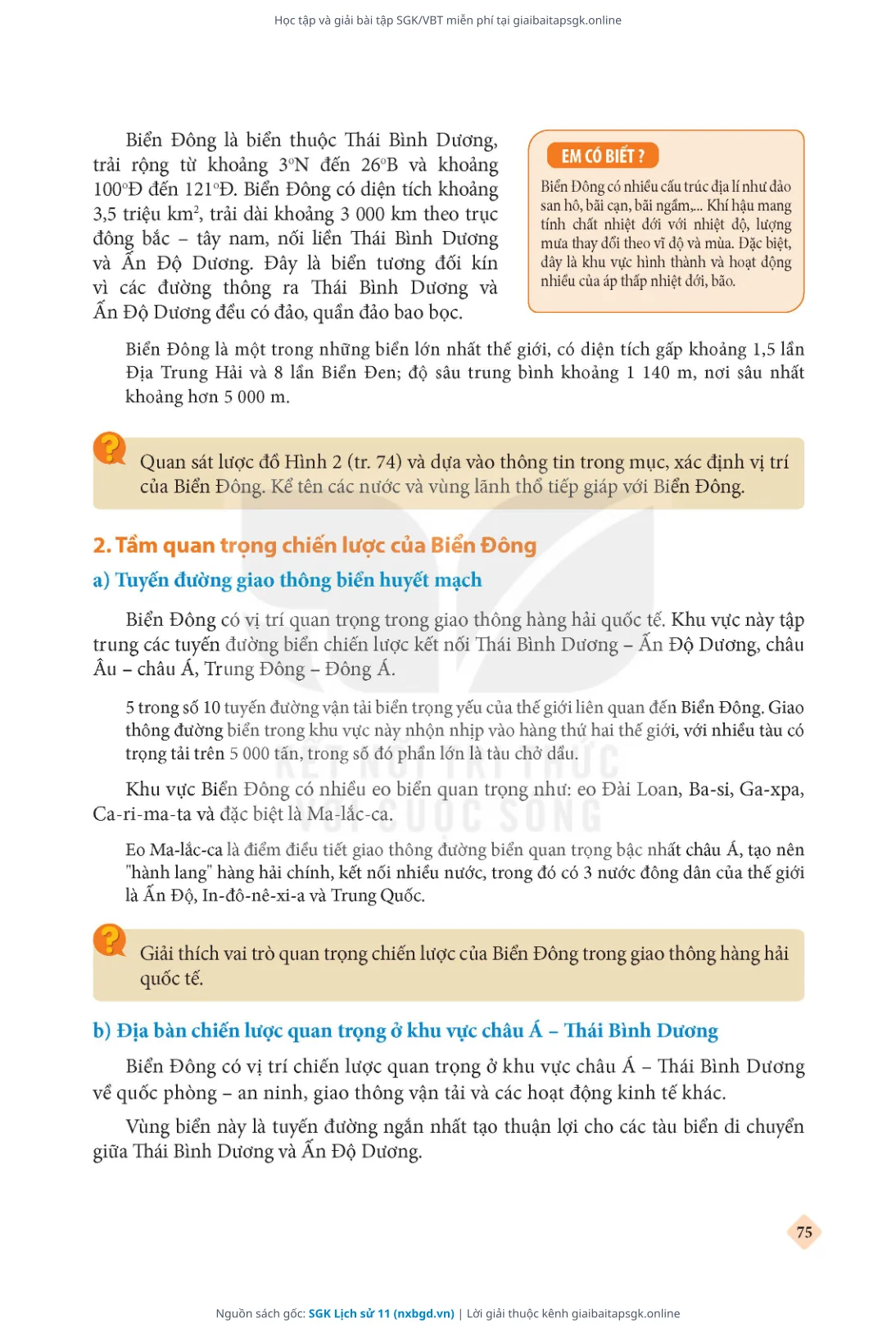 Trang 76 sách giáo khoa SGK Lịch sử 11 thu nhỏ